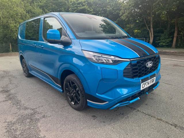 Ford Transit Custom 2.5 PHEV 232ps H1 Double Cab Van Sport Auto Panel Van Petrol / Electric Hybrid BLUE