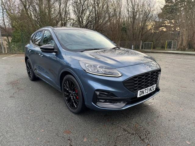 Ford Kuga 2.5h Duratec Black Package Edition SUV 5dr Petrol Hybrid CVT Euro 6 (s/s) (190 ps) SUV Hybrid Chrome Blue