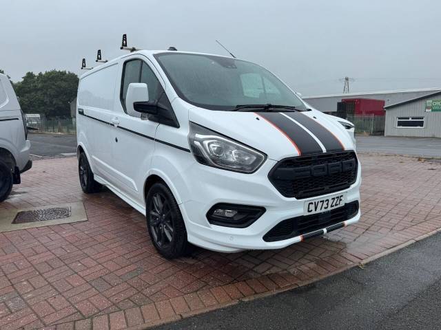 Ford Transit Custom 2.0 EcoBlue 170ps Low Roof Sport Van Panel Van Diesel WHITE