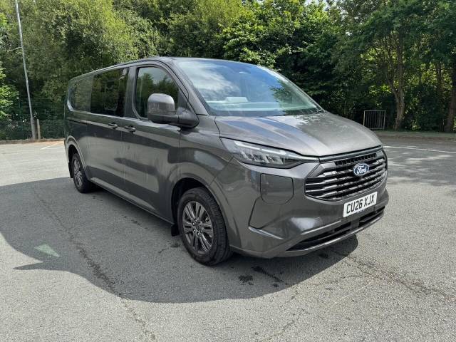 Ford Transit Custom 2.5 PHEV 232ps H1 Double Cab Van Limited Auto Panel Van Petrol / Electric Hybrid GREY