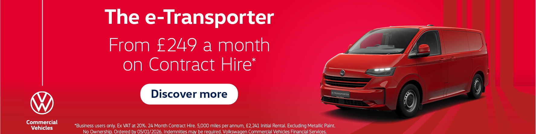 e-Transporter from £249 a month on Contract Hire