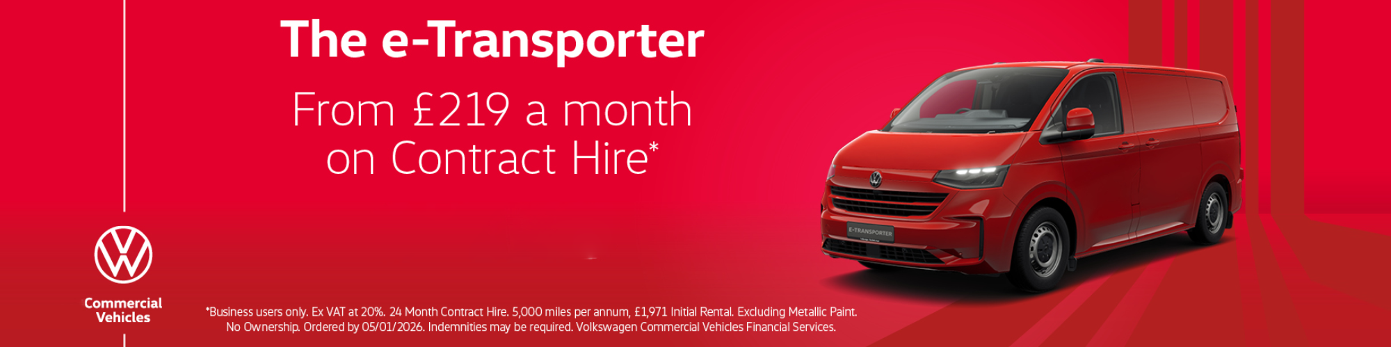 e-Transporter from £219 a month on Contract Hire