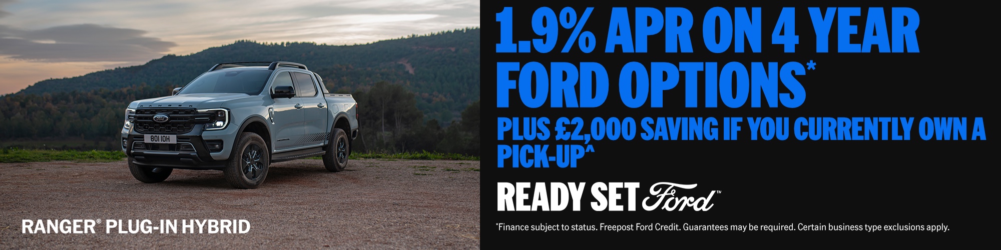 Get £2,000 off a Ranger® Plug-In Hybrid if you own a pick-up^